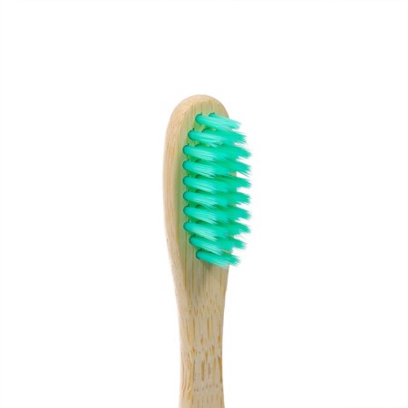 Bamboo toothbrush soft, in a box, green-1