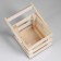 Kashpo wooden 12 × 11 × 9 cm "odnushka light", three -lane, handle, natural give beautifully