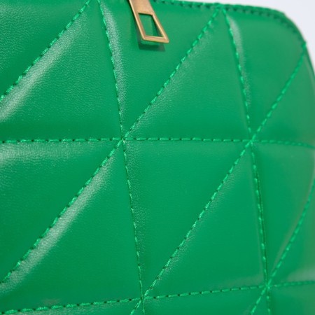 Bag Cross-Bodi with a zipper, green color-4