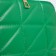 Bag Cross-Bodi with a zipper, green color