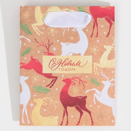 Craft vertical “Golden hoof”, S 12 x 15 x 5.5 cm, New Year-5