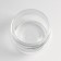 Bank for candles glass with a “rounded” lid is a transparent 200 ml 7x7x7 cm