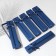 Gift box for a bracelet/chain/watch "Bow" glass print, 21 × 4, blue color blue