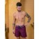 Male ISee shorts, size 50, burgundy color