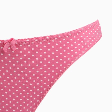 Panties female thongs, pink color, size 46 (m)-8