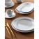 Porcelain plate porous pies Coral, d = 17 cm, white color
