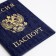 Cover for passport, blue color