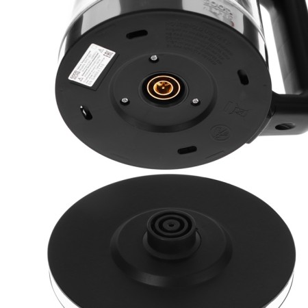Electric kettle Goodhelper KPG-1801, plastic, glass flask, 1.8 l, 1500 watts, gray-black 1067812-6