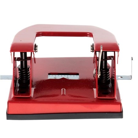 30 sheets hole punch, large, metal, with a metal ruler-3