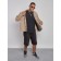 Jeaning jacket men's, size 48, beige color