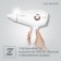 Feng Rowenta CV6135F0, 2400 W, 2 speeds, 3 temperature conditions, white