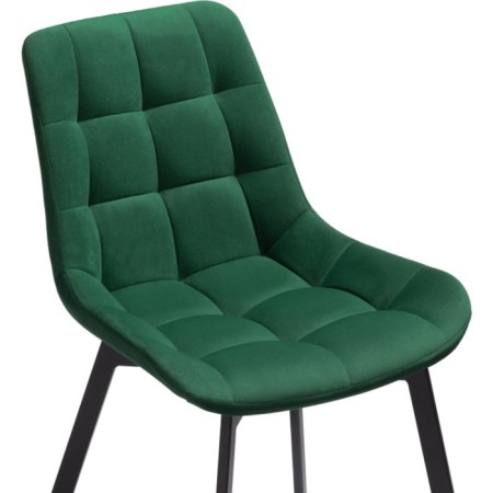 SHELS on a metal frame Chelsea Metal/velor, black/green 50x60x80 cm-4