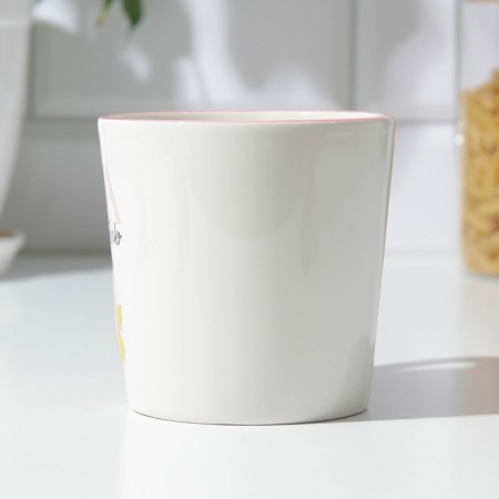 Ceramic mug "Mom, I love you", 450 ml, white color-1