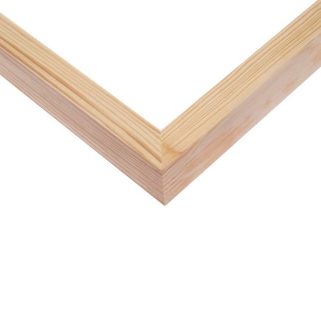 Frame for paintings (mirrors) 50 x 60 cm, profile 18 x 36 mm, liam, unpainted wood (suitable for decoration)-2