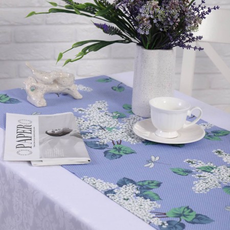 Tablecloth - track on the table aroma 40x150cm, martial, cotton 100%-1