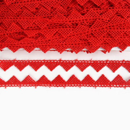 Braid "corners" red, 1.3 cm wide, 50 m each-2