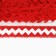 Braid "corners" red, 1.3 cm wide, 50 m each