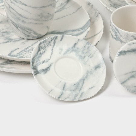 Набор салатников фарфоровых Magistro Real Marble, 380 мл, 11,6×6,5 см, 2 шт-10