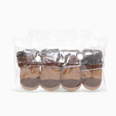 Tall boots with stocking, set 4 pcs, size 2 (sole 4.6 x 3.8 cm), brown-6