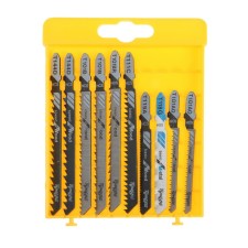 A universal set of saws for tundra jigsaws, on wood and metal, 10 pcs.