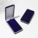Velvet case for the set/headset "Classics" with a golden edging, blue color