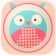 A set of children's utensils from the bamboo “Owl”, 5 objects: plate, bowl, glass, cutlery