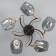 Chandelier N5031/5 COF+FGD coffee/gold 5x60W E27 66x66x24cm