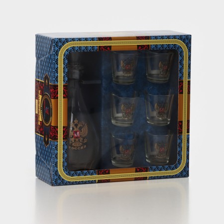 Set for wine "Eagle", 7 items: Capherine, glasses 6 pcs-9