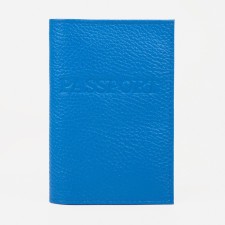 Cover for passport, blue color