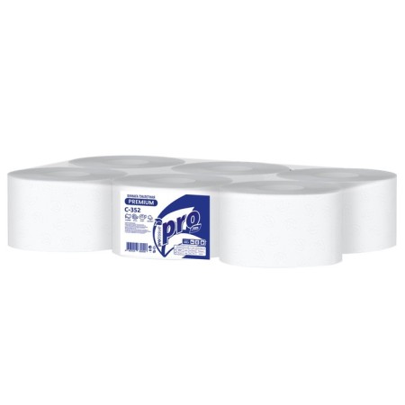 Protissue C352 toilet paper, with a central hood, 2-layer with perforation, 215 m-2
