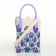 Bag on the "Chosulka" button, beige/lilac color