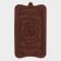 Form for chocolate of the Dolyan "Rose", silicone, 17.5 × 10.5 × 1 cm, brown color