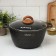 Pan Granit Ultra (Original), 4 l, d = 26 cm, h = 19 cm, glass cover, anti -stick coating, brown color