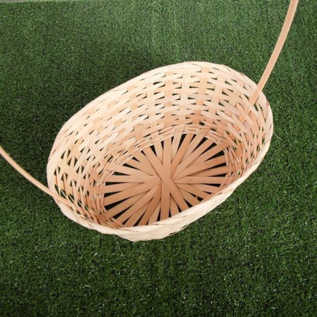 Wicker basket, bamboo, natural color-2