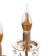 Sandra chandelier 10he14 40W gold 62x62x32 cm