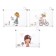 Lightning folder-convert format A5, 180MKR, with a pattern "Little Girl", mix