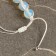 Bracelet ball No. 10 "Moonstone" Shambhala, d = 6 cm