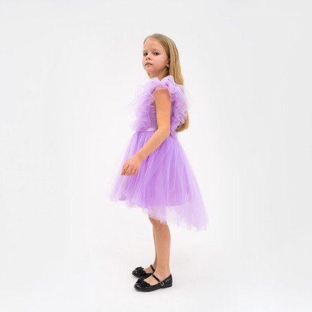 Dress elegant children's KAFTAN, p. 30 (98-104 cm), purple-1