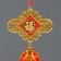 Plastic suspension, textiles "Chinese flashlight and knot - for happiness" 4.2x8.2x39 cm