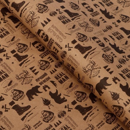 Package paper, craft "Reliable in everything", 70x100 cm, 1 sheet-1