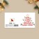 Postcard-Mini "New Year brings happiness", Christmas tree 7 x 7 cm, New Year