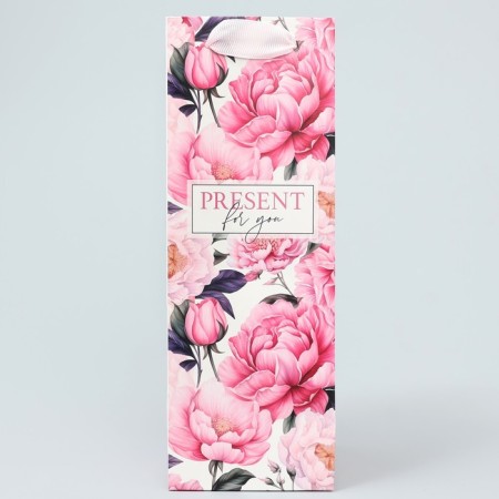 Gift package for a bottle, packaging, “for you”, 9 x 25 x 8.9 cm-2