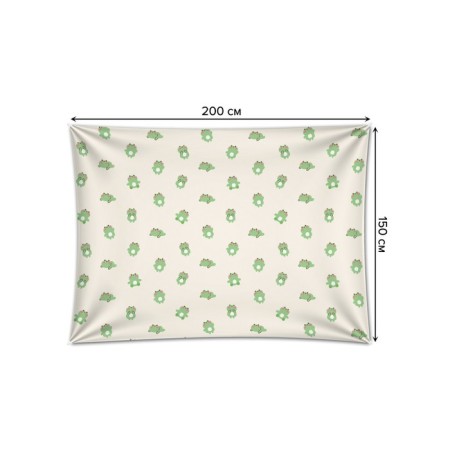 Decorative panel with photo printing "Cute Muzzle", horizontal, size 150x200 cm-1