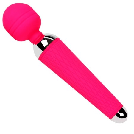 Massage vibrator, 16 modes, 20 x 4 cm, pink