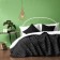 Bedspread with pillowcases "Tina", size 230x250 cm, black color