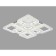 LED LED LED Ambrella Light, Ice, FA1737, 8XLED, 215 W, 16125LUM, 3000-6400K, white color, chrome