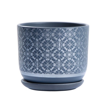 Flower pot "Hypyur" gray, 2.79 l-2