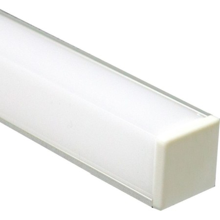Feron LED LED tape profile, CAB281, square angular, 2 m, silver color