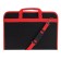 Folder for drawings and drawings for artists A3, 450 x 320 x 30 mm, handles, frame, textile, estado, black red kant