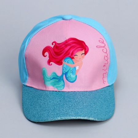 Baby cap for Miracle girl, blue color, rr. 52-54-4
